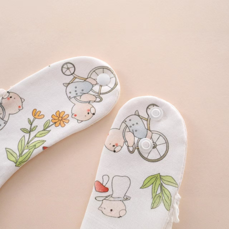 Little Barline bavete bērniem no zīdaiņiem līdz 6 gadiem — 100% kokvilna, ūdensizturīga un netīrumu izturība