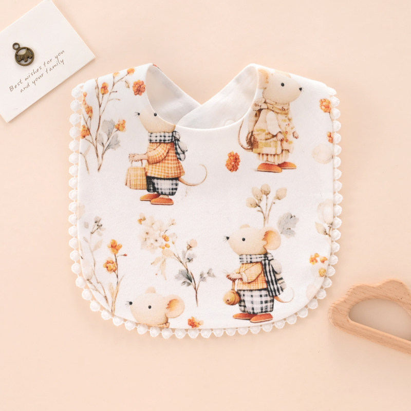 Little Barline bavete bērniem no zīdaiņiem līdz 6 gadiem — 100% kokvilna, ūdensizturīga un netīrumu izturība