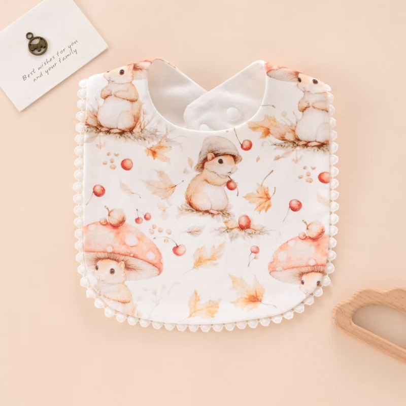 Little Barline bavete bērniem no zīdaiņiem līdz 6 gadiem — 100% kokvilna, ūdensizturīga un netīrumu izturība