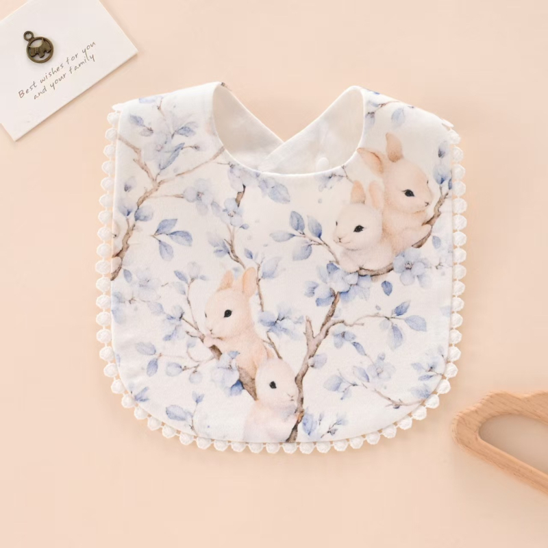 Little Barline bavete bērniem no zīdaiņiem līdz 6 gadiem — 100% kokvilna, ūdensizturīga un netīrumu izturība