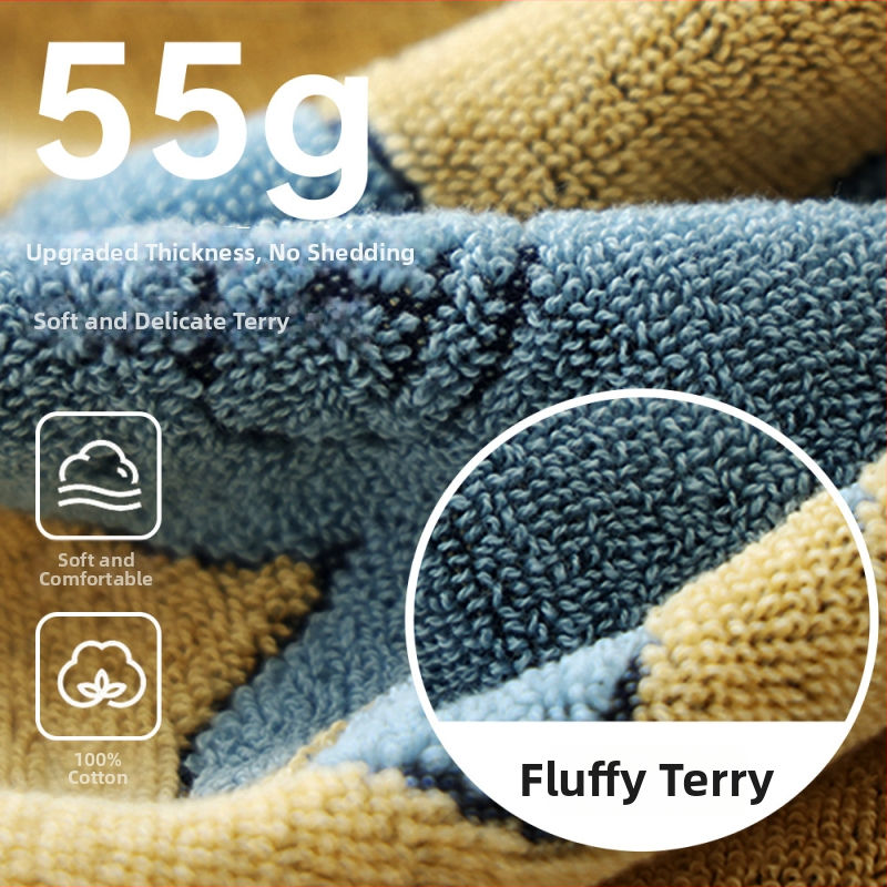 Bērnu dvielis no 100% kokvilnas, yarn-dyed, 32S pavedums, 50–80 g, pielāgošana pieejama