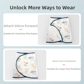 BDL Bidole Zīdaiņu svārsta dvieli ar aploksni – 100% kokvilna, karikatūru raksts, vasara/pavasaris, jaundzimušie (0–12 mēneši), Klase A