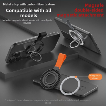 Univerzalni metalni držač za telefon na stolu s magnetskom rotacijom i protiv podrhtavanja