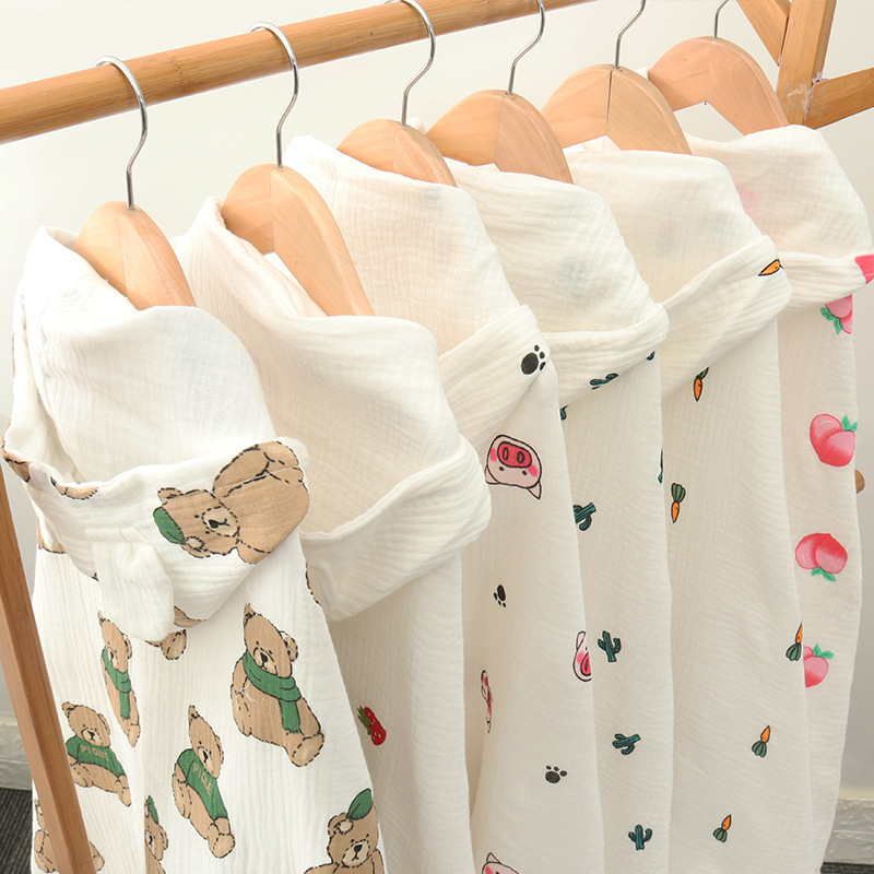 Zīdaiņu dvielis ar kapuci, 200–300 g, bērnu dvielis, drukāts dizains