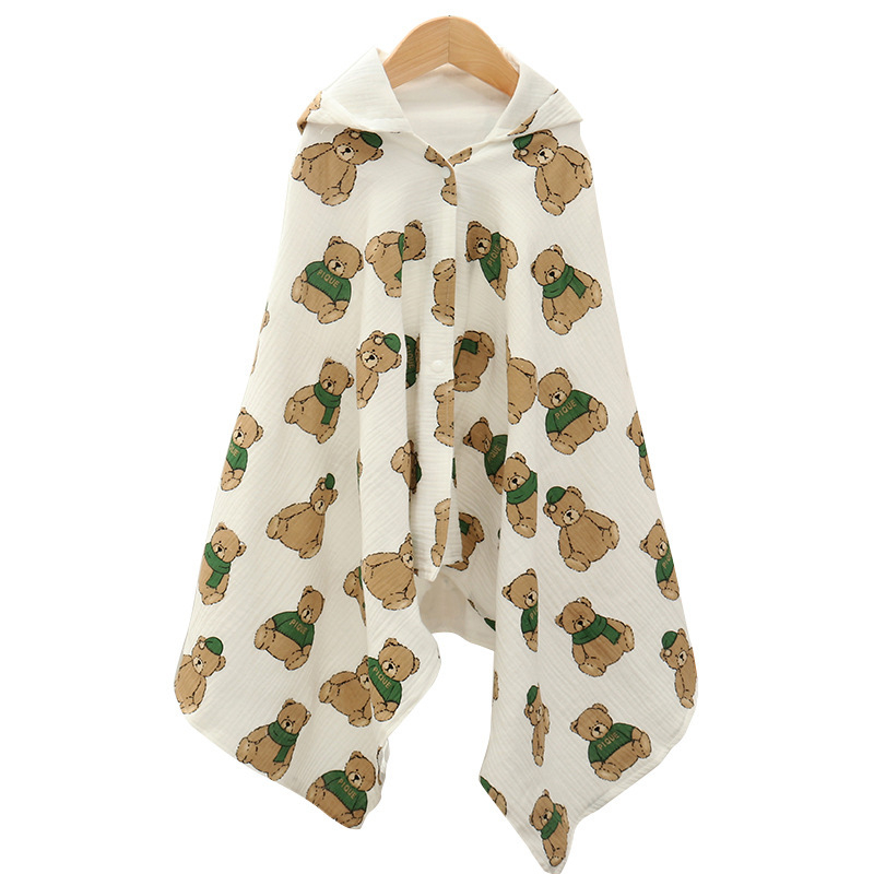 Zīdaiņu dvielis ar kapuci, 200–300 g, bērnu dvielis, drukāts dizains