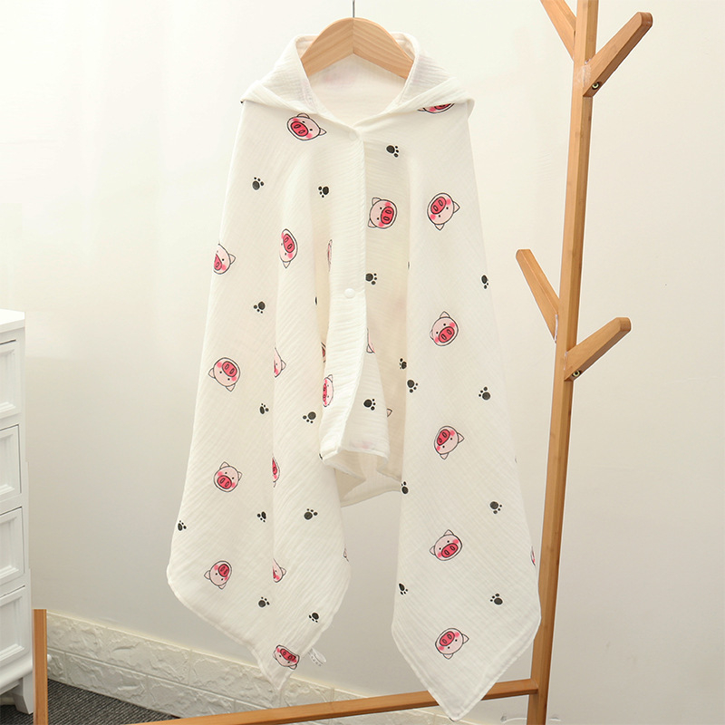 Zīdaiņu dvielis ar kapuci, 200–300 g, bērnu dvielis, drukāts dizains