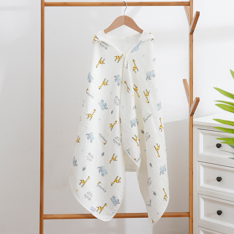 Zīdaiņu dvielis ar kapuci, 200–300 g, bērnu dvielis, drukāts dizains