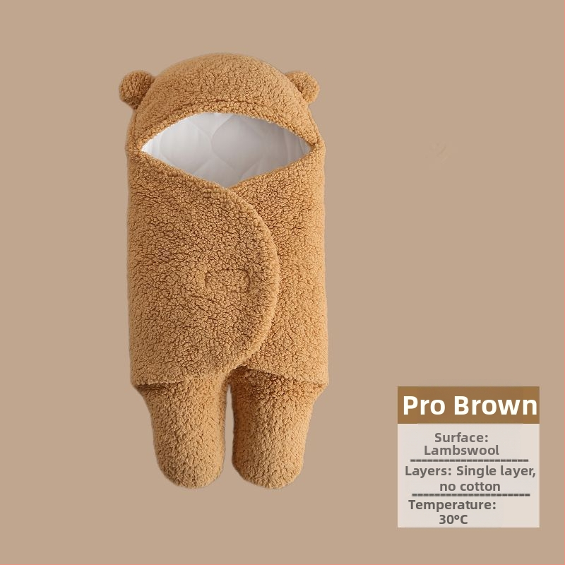 Bērnu vannas dvielis ar iepakošanas funkciju, rudens–ziemas biezs, imitācijas kašmīra audums, piemērots bērniem no 3 līdz 8 gadiem