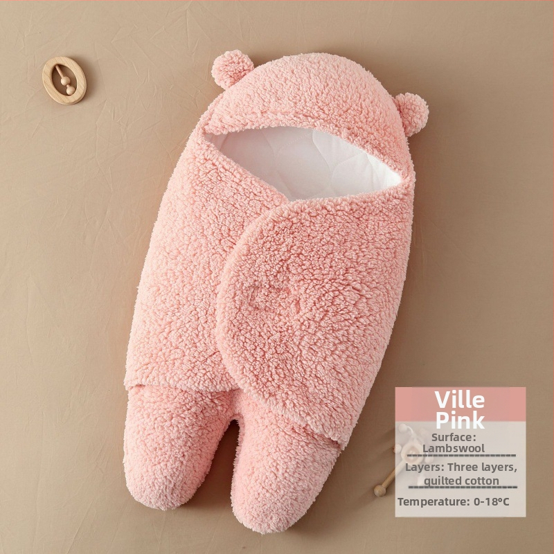 Bērnu vannas dvielis ar iepakošanas funkciju, rudens–ziemas biezs, imitācijas kašmīra audums, piemērots bērniem no 3 līdz 8 gadiem