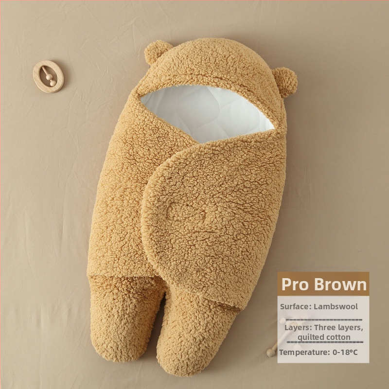 Bērnu vannas dvielis ar iepakošanas funkciju, rudens–ziemas biezs, imitācijas kašmīra audums, piemērots bērniem no 3 līdz 8 gadiem