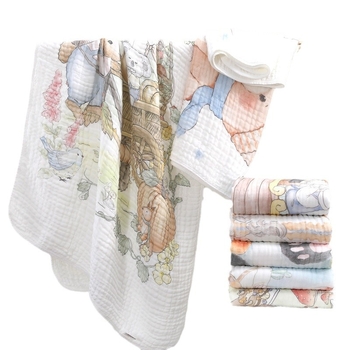 Stamens памучна бебешка хавлия за баня с мультяшен дизайн (280 g, клас А)