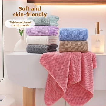 Korallfleece käterätt vannitoa jaoks, paks, nahasõbralik, imav ja kiiresti kuivav, 150D, 400–500 g, lihtne kude servadega, vannitoa või ranna jaoks