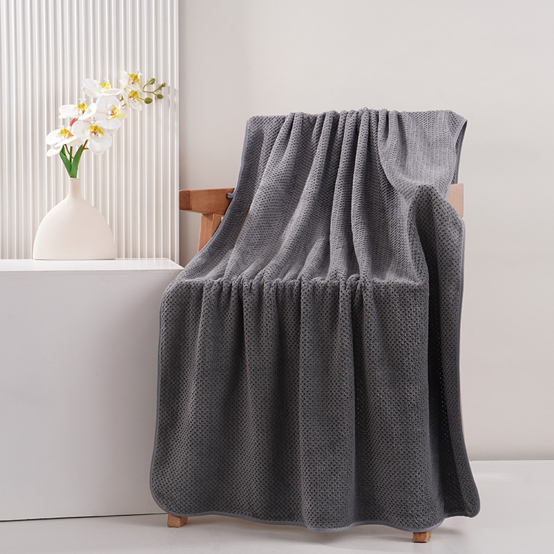 Korallfleece käterätt vannitoa jaoks, paks, nahasõbralik, imav ja kiiresti kuivav, 150D, 400–500 g, lihtne kude servadega, vannitoa või ranna jaoks