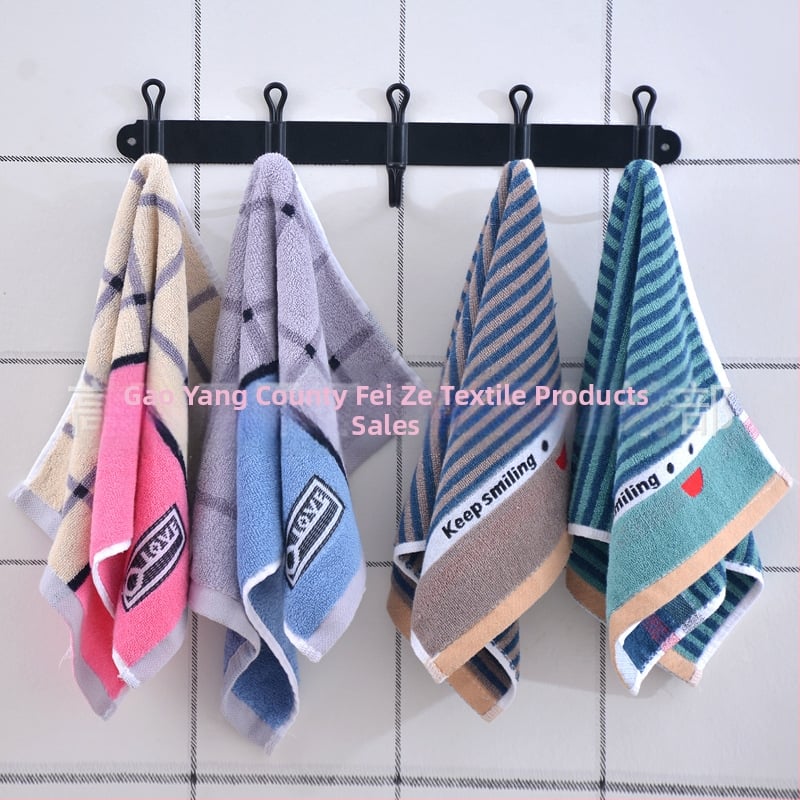 Bērnu sejas dvielis no 100% kokvilnas, jacquard audums, 32s diegi, svars 50-80 g