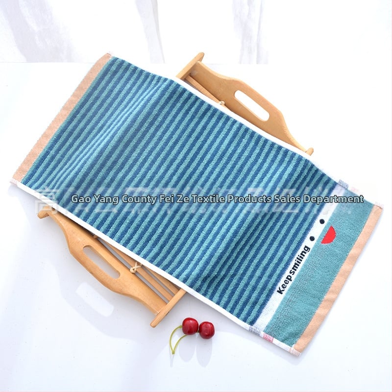 Bērnu sejas dvielis no 100% kokvilnas, jacquard audums, 32s diegi, svars 50-80 g