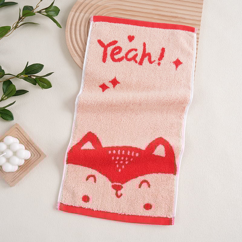 Bērnu sejas dvielis no 100% kokvilnas, jacquard audums, 32s diegi, svars 50-80 g