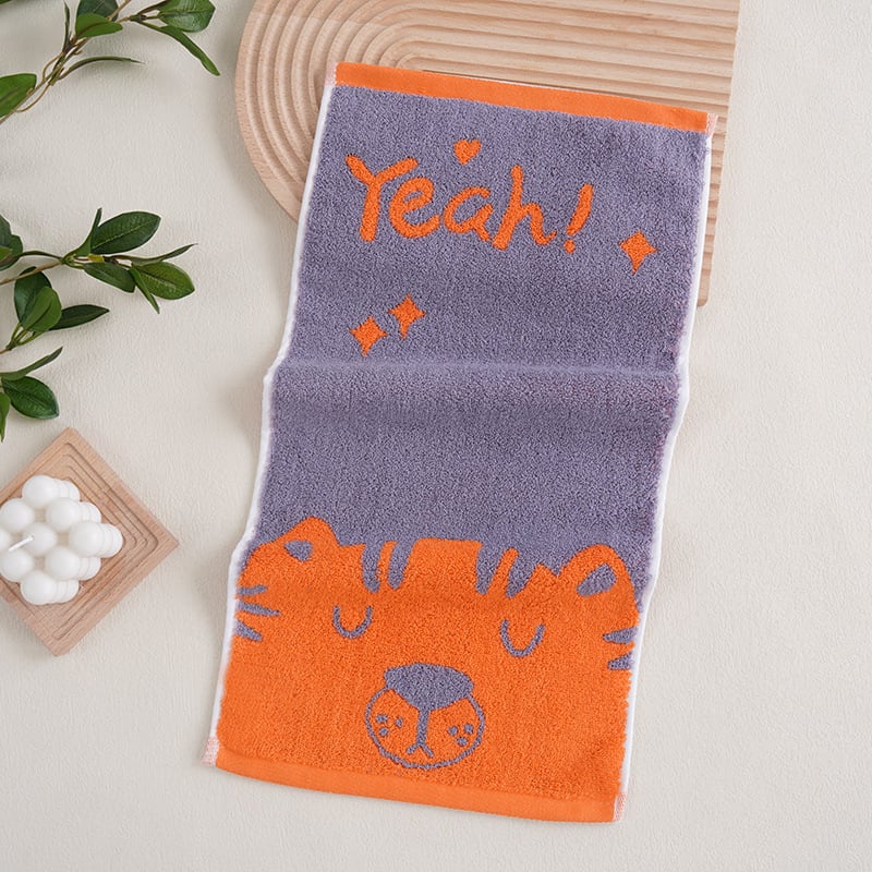 Bērnu sejas dvielis no 100% kokvilnas, jacquard audums, 32s diegi, svars 50-80 g