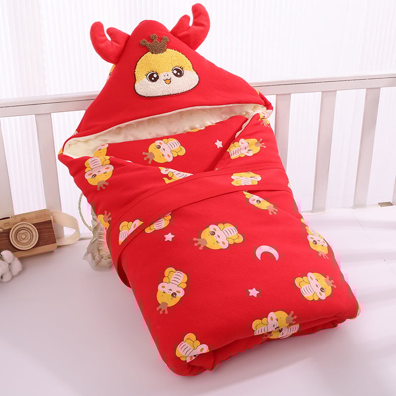 Stray Bear bērnu segu no 100% kokvilnas ar karikatūru rakstu, visu sezonu lietošanai, zīdaiņiem 0–12 mēneši