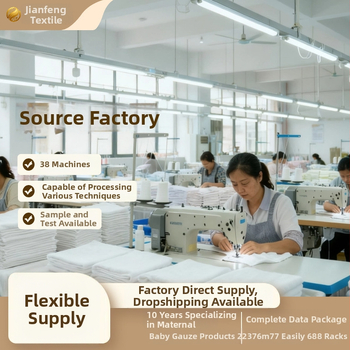 Kuuskihiline puuvillane gaze Burp lapp beebi jaoks, õmblus ja lihtne kudumine, 40-count lõng