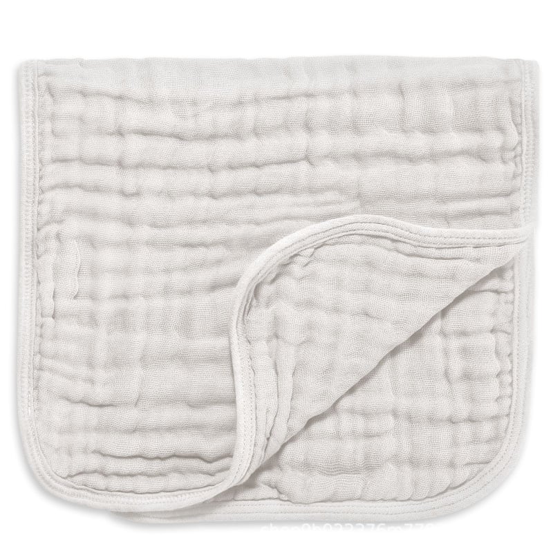 Kuuskihiline puuvillane gaze Burp lapp beebi jaoks, õmblus ja lihtne kudumine, 40-count lõng