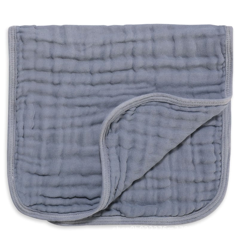 Kuuskihiline puuvillane gaze Burp lapp beebi jaoks, õmblus ja lihtne kudumine, 40-count lõng