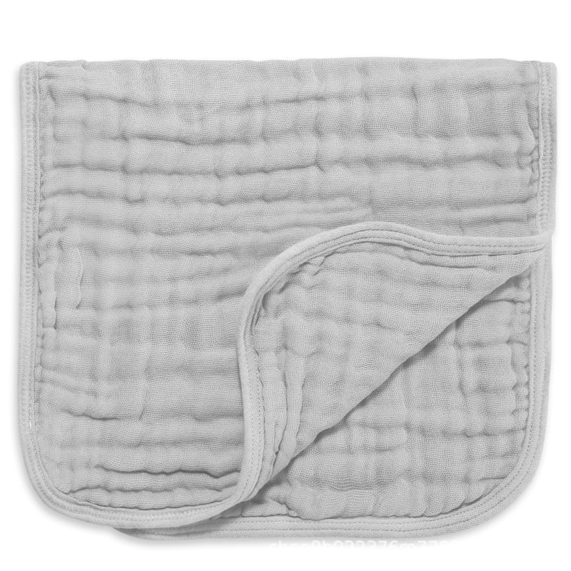 Kuuskihiline puuvillane gaze Burp lapp beebi jaoks, õmblus ja lihtne kudumine, 40-count lõng