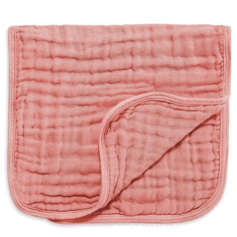 Kuuskihiline puuvillane gaze Burp lapp beebi jaoks, õmblus ja lihtne kudumine, 40-count lõng