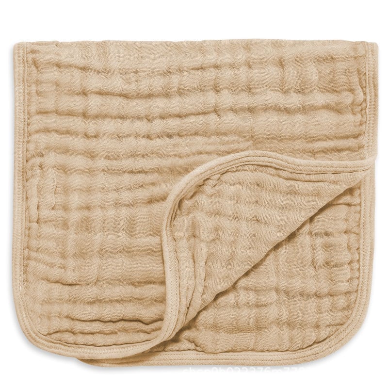 Kuuskihiline puuvillane gaze Burp lapp beebi jaoks, õmblus ja lihtne kudumine, 40-count lõng