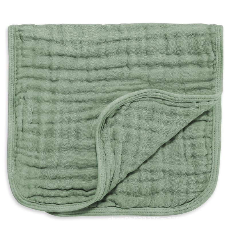 Kuuskihiline puuvillane gaze Burp lapp beebi jaoks, õmblus ja lihtne kudumine, 40-count lõng