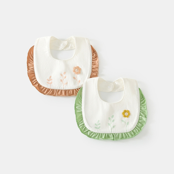 Zīdaiņu ēdiena lakats, ūdensnecaurlaidīgs, 100% kokvilna, universāls, piemērots zīdaiņiem un maziem bērniem