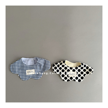 Zīdaiņu bibs - kokvilnas marle, uzsūcošs, elpojošs - universāls, no zīdaiņa līdz 1 gadam, dzīvnieku un ziedu raksts