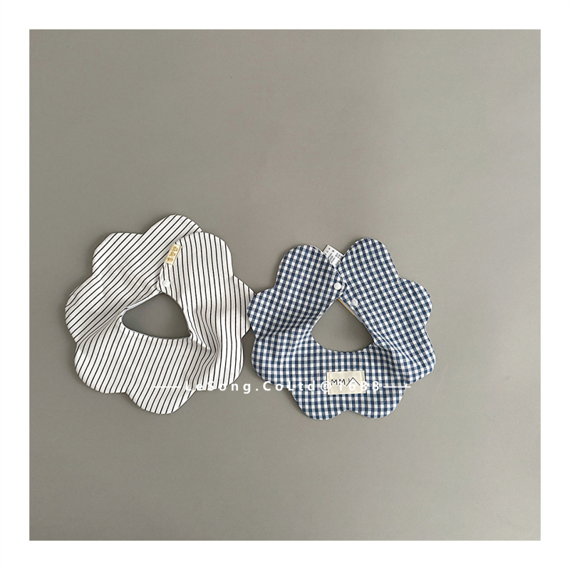 Zīdaiņu bibs - kokvilnas marle, uzsūcošs, elpojošs - universāls, no zīdaiņa līdz 1 gadam, dzīvnieku un ziedu raksts