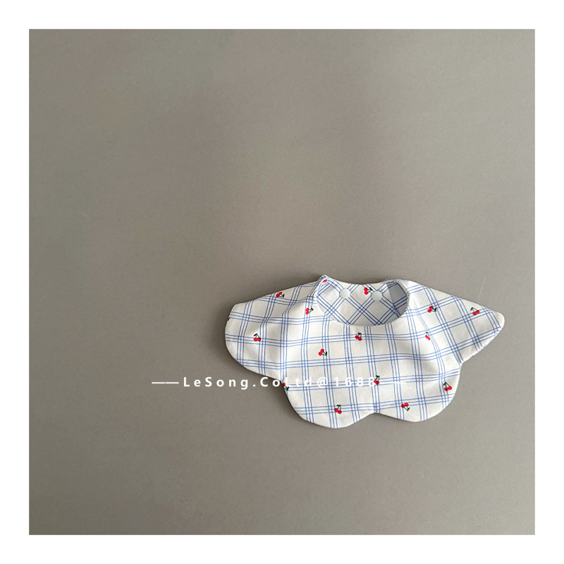 Zīdaiņu bibs - kokvilnas marle, uzsūcošs, elpojošs - universāls, no zīdaiņa līdz 1 gadam, dzīvnieku un ziedu raksts