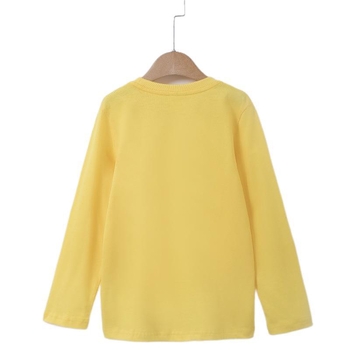 Bērnu garām piedurknēm T-krekls, 100% kokvilna, mitrumu novadīšana, Korejas stils