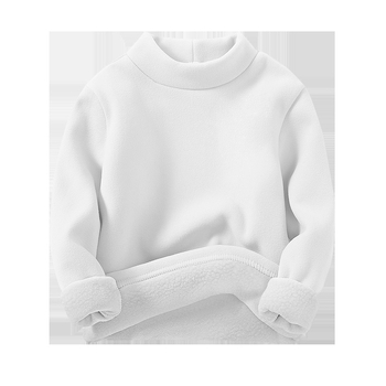 Bērnu termo krekliņš pamat slānim ar fleece iekšējo odere, Derong audums, 95% poliester, pusaugsta apkakle, garas piedurknes, ziema, unisex