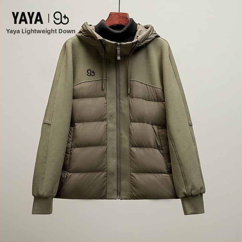 Női duck down dzseki kapucnival, 86–90% tolltöltet, poliészter anyag, közepes hossz, laza szabás, cipzáras záródás, ősz 2025, hercegnő-stílus