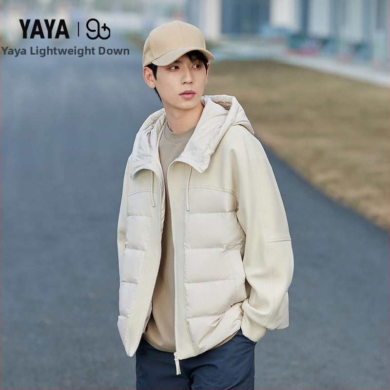 Női duck down dzseki kapucnival, 86–90% tolltöltet, poliészter anyag, közepes hossz, laza szabás, cipzáras záródás, ősz 2025, hercegnő-stílus