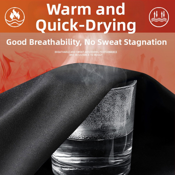 Muško skijaško odijelo: topla baza s flecom, brzo sušenje, tkanina od mješavine kemijskih vlakana, podstava: spandex, punilo: fleece, pogodno za trčanje, fitness, biciklizam, zimske sportove i planinarenje