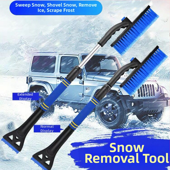 Auto lume lapiga koos klaasi sulatamise ja jää kraapimise ning talvise lume puhastusvahendiga (Materjalid: ABS, EVA, alumiiniumtoru, veluur; Bränd: Friendly)