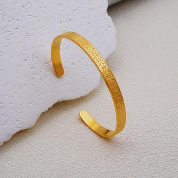 Huayue titāna tērauda rokassprādze sievietēm, precizā apstrāde, personīgais stila virziens, svars 13 g