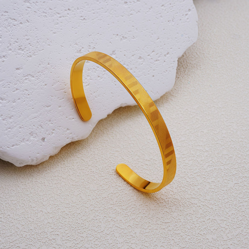 Huayue titāna tērauda rokassprādze sievietēm, precizā apstrāde, personīgais stila virziens, svars 13 g