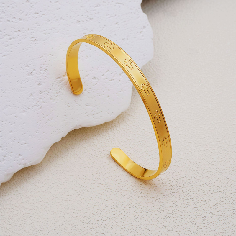 Huayue titāna tērauda rokassprādze sievietēm, precizā apstrāde, personīgais stila virziens, svars 13 g