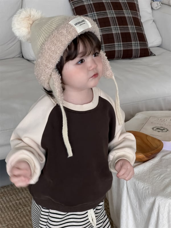 Divu gabalu bērnu komplekts ar biksēm, korejas stila, kokvilna 85%, bieza ziemai un rudenim, vecums 1–3 gadi