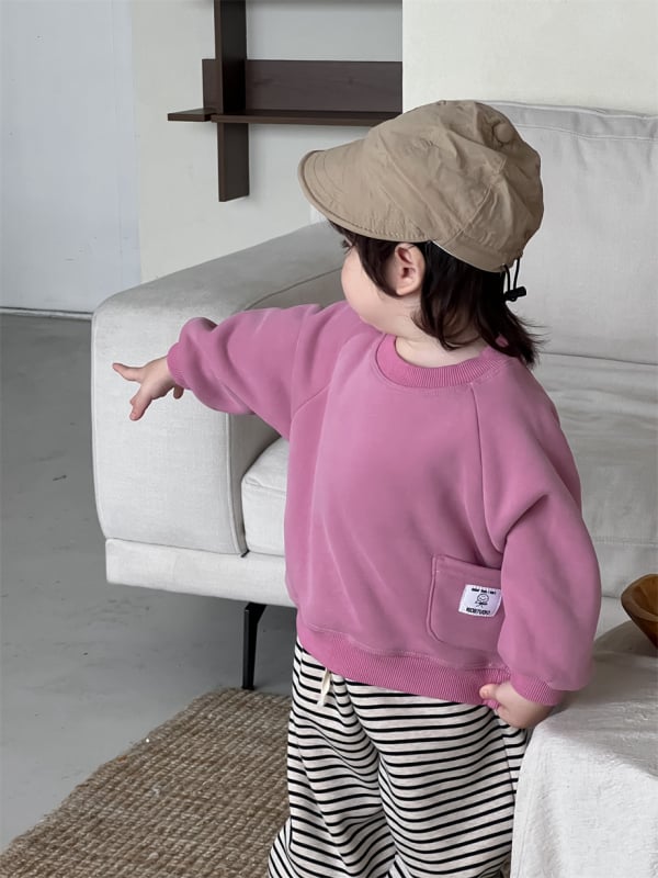 Divu gabalu bērnu komplekts ar biksēm, korejas stila, kokvilna 85%, bieza ziemai un rudenim, vecums 1–3 gadi