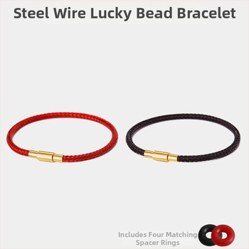 Unisex narukvica od užadi – ručno pletena, pogodna za navlačenje perlica, personalizirani trend, proljeće 2024