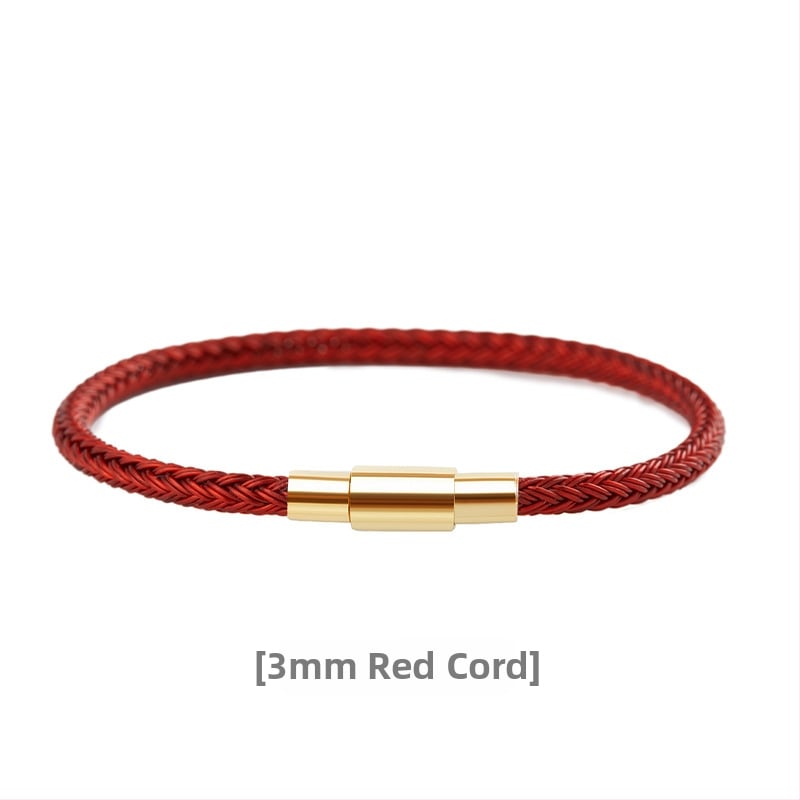 Unisex narukvica od užadi – ručno pletena, pogodna za navlačenje perlica, personalizirani trend, proljeće 2024