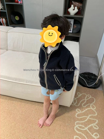 Bērnu jaka/palt, bieza divslāņu polāra flīss, stāvošs apkakle, garas piedurknes, ziemas sezona, ārējais materiāls 100% poliester, oderējums 100% kokvilna, universāls, vecums 1-3 gadi