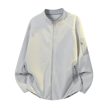 Мъжко качулково поларено яке – термоизолация, райета, свободен кардиган стил за зимно/есенно време