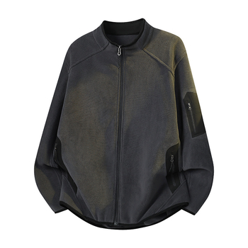 Мъжко качулково поларено яке – термоизолация, райета, свободен кардиган стил за зимно/есенно време