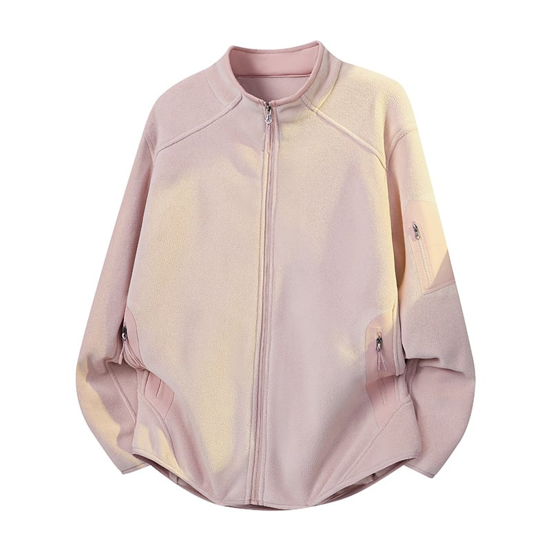 Мъжко качулково поларено яке – термоизолация, райета, свободен кардиган стил за зимно/есенно време